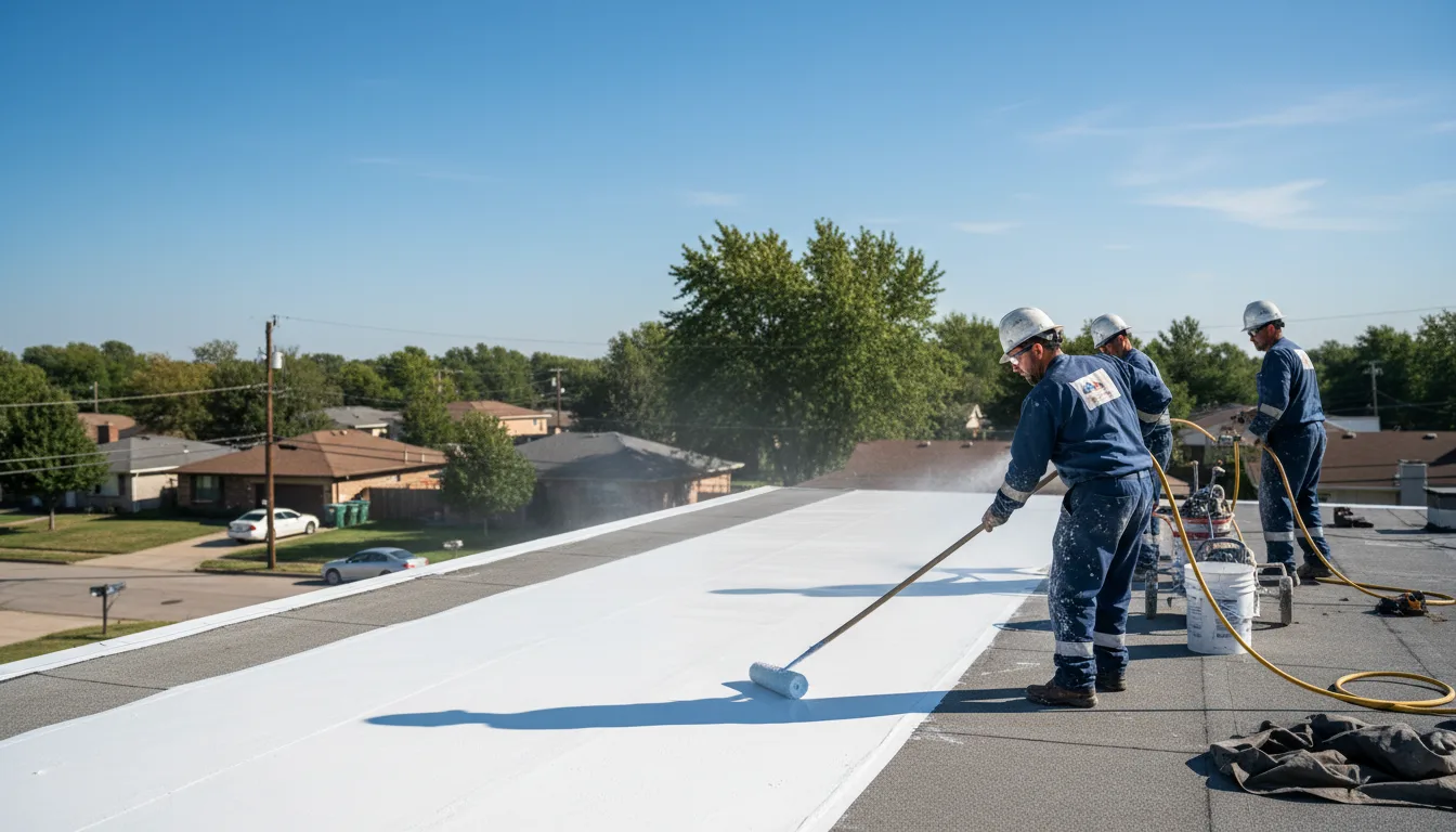 Commercial roof coating in Schellsburg, PA near me